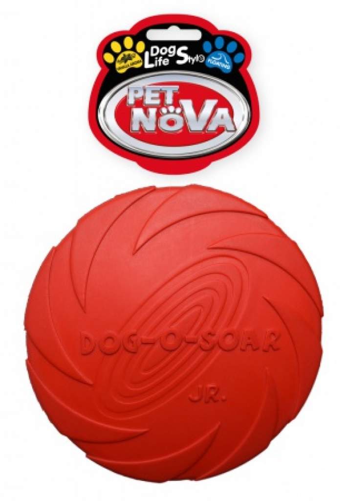 DOG LIFE STYLE Frisbee, Gummischeibe, 15 cm